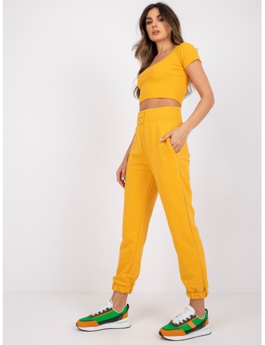Spodnie dresowe-RV-DR-7460.11-czerwony