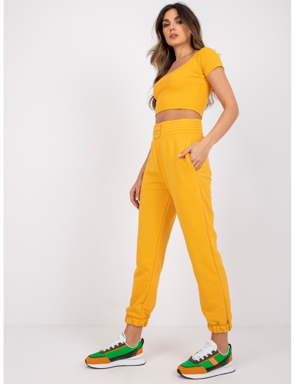 Spodnie dresowe-RV-DR-7460.11-czerwony