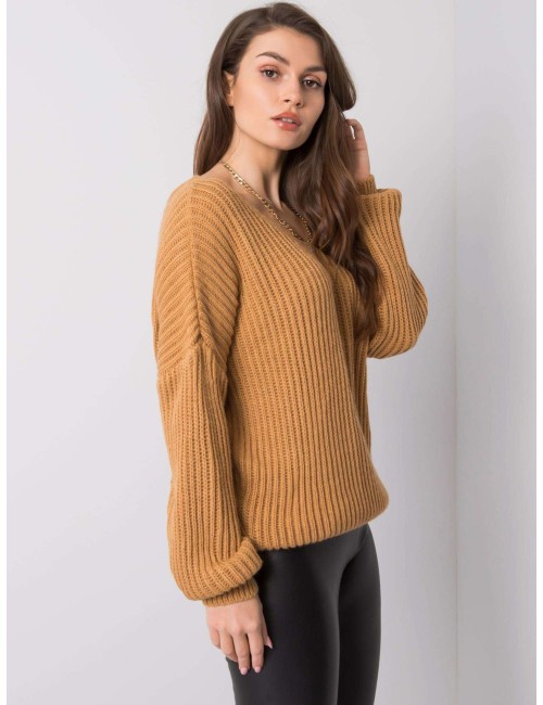 OCH BELLA sweter z dekoltem na plecach