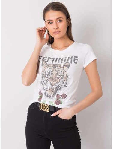 T-shirt damski z aplikacją