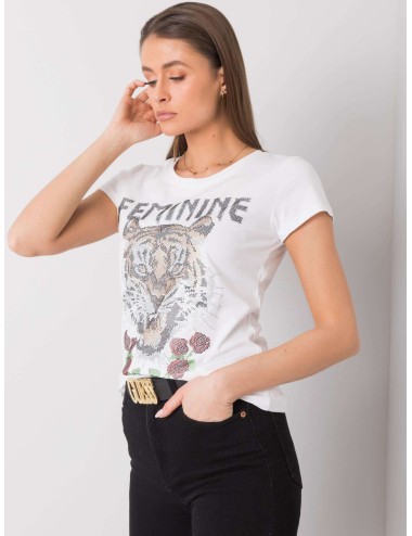T-shirt damski z aplikacją
