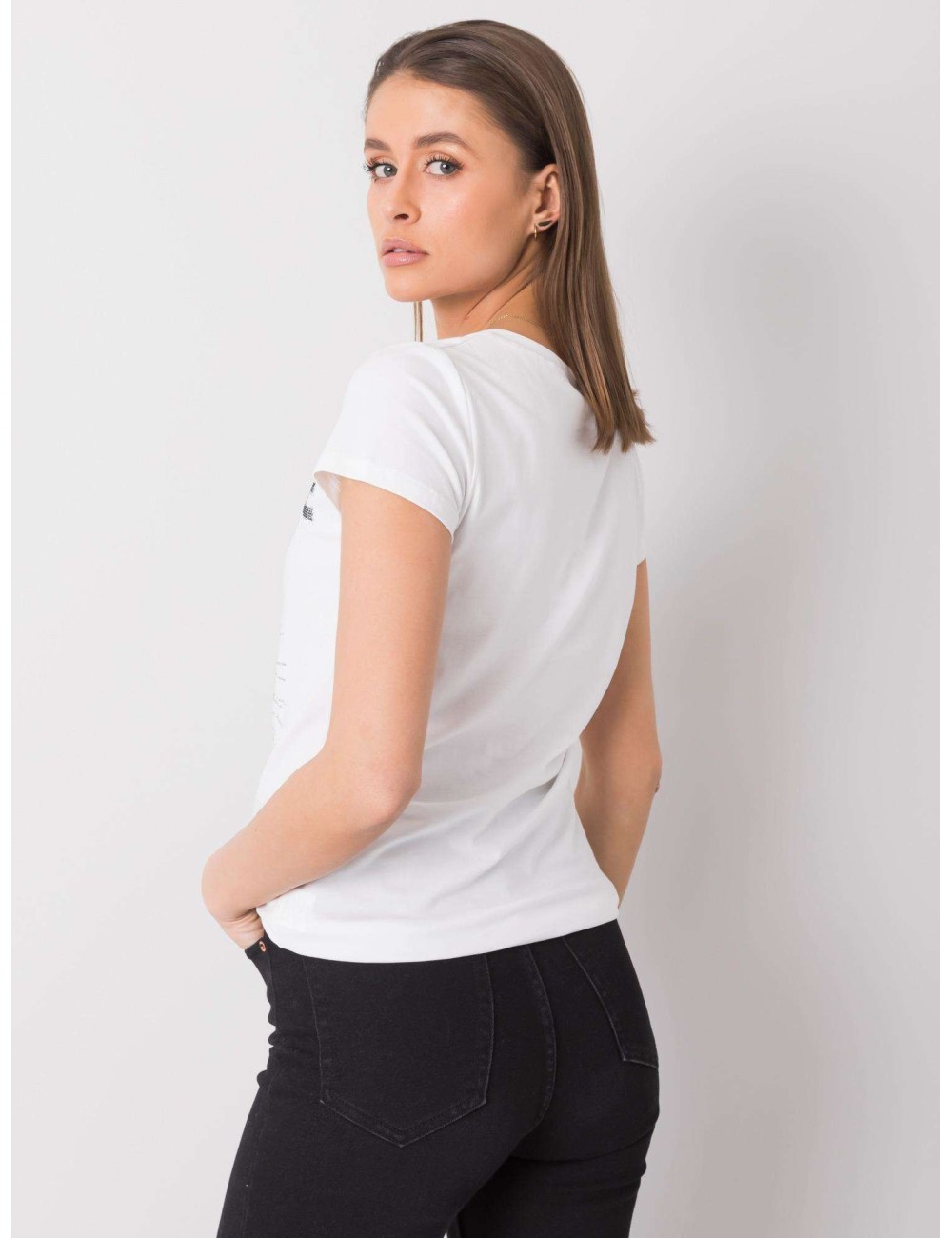 T-shirt damski z aplikacją