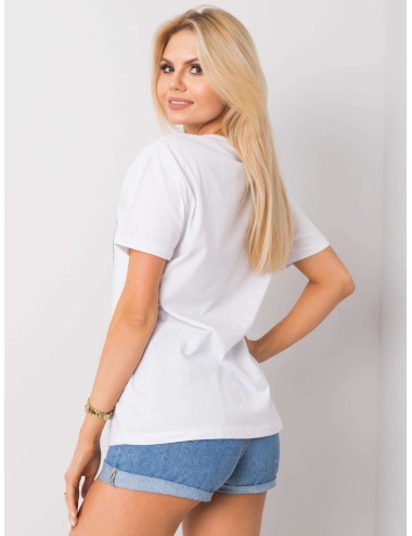 T-shirt z nadrukiem i aplikacją
