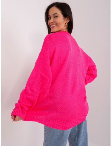 Sweter oversize z okrągłym dekoltem