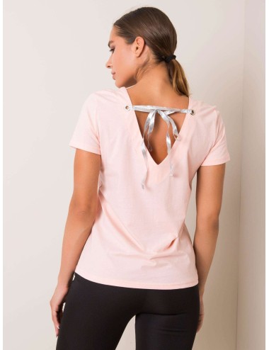 FOR FITNESS Brzoskwiniowy t-shirt damski