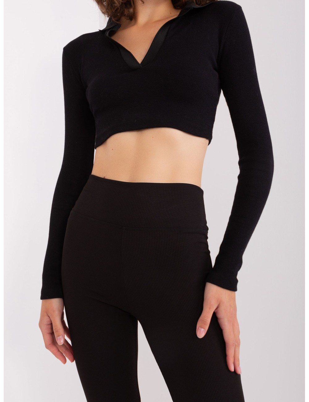 Legginsy basic z wysokim stanem RUE PARIS