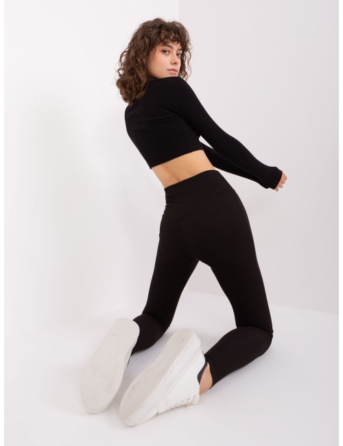 Legginsy basic z wysokim stanem RUE PARIS