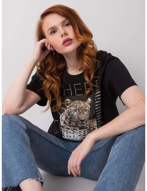 T-shirt z nadrukiem zwierzęcym