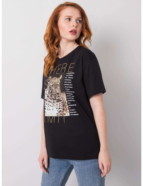 T-shirt z nadrukiem zwierzęcym