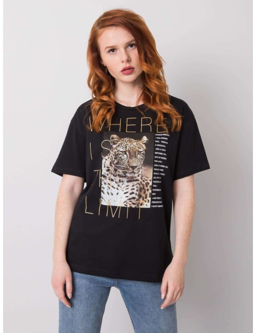 T-shirt z nadrukiem zwierzęcym