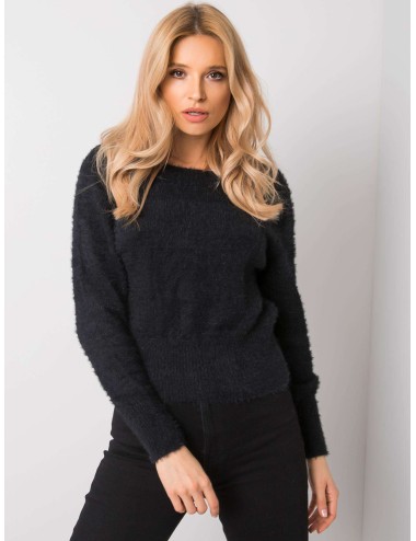 Sweter z dekoltem z tyłu