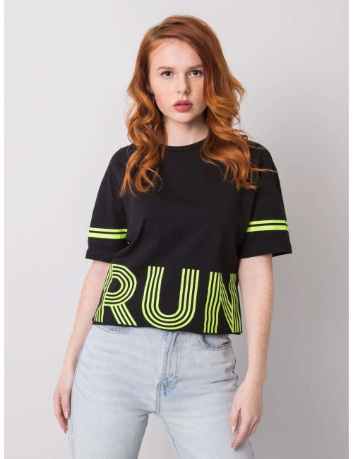 T-shirt bawełniany z napisem