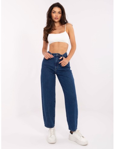 Spodnie jeans-RO-SP-2503.64-ciemny niebieski