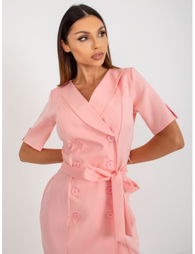 Elegancka sukienka koktajlowa z guzikami