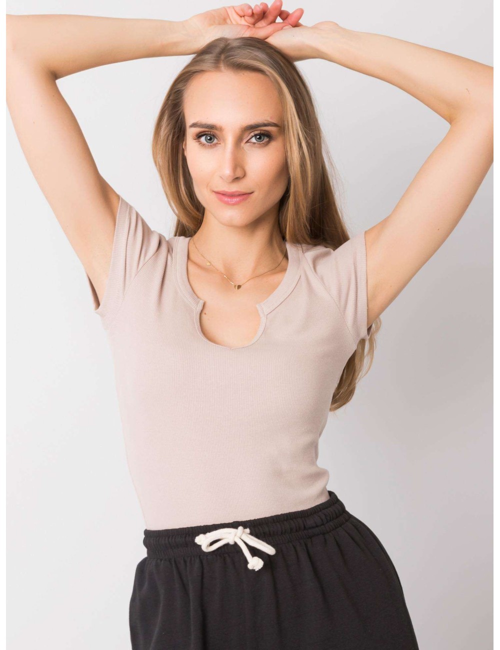 OCH BELLA t-shirt prążkowany