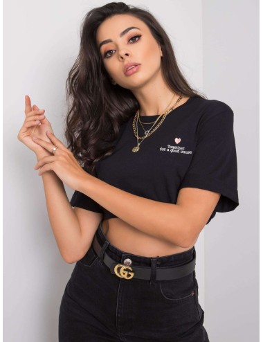 T-shirt damski z haftem