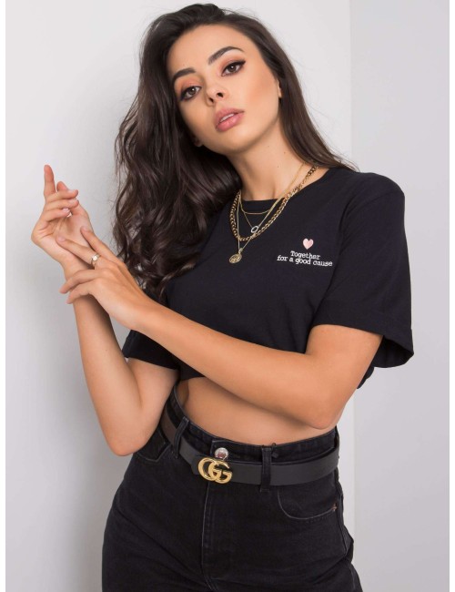 T-shirt damski z haftem
