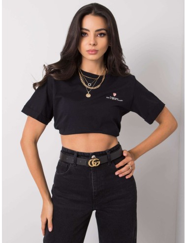 T-shirt damski z haftem