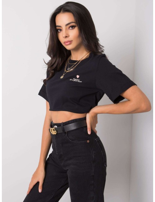 T-shirt damski z haftem
