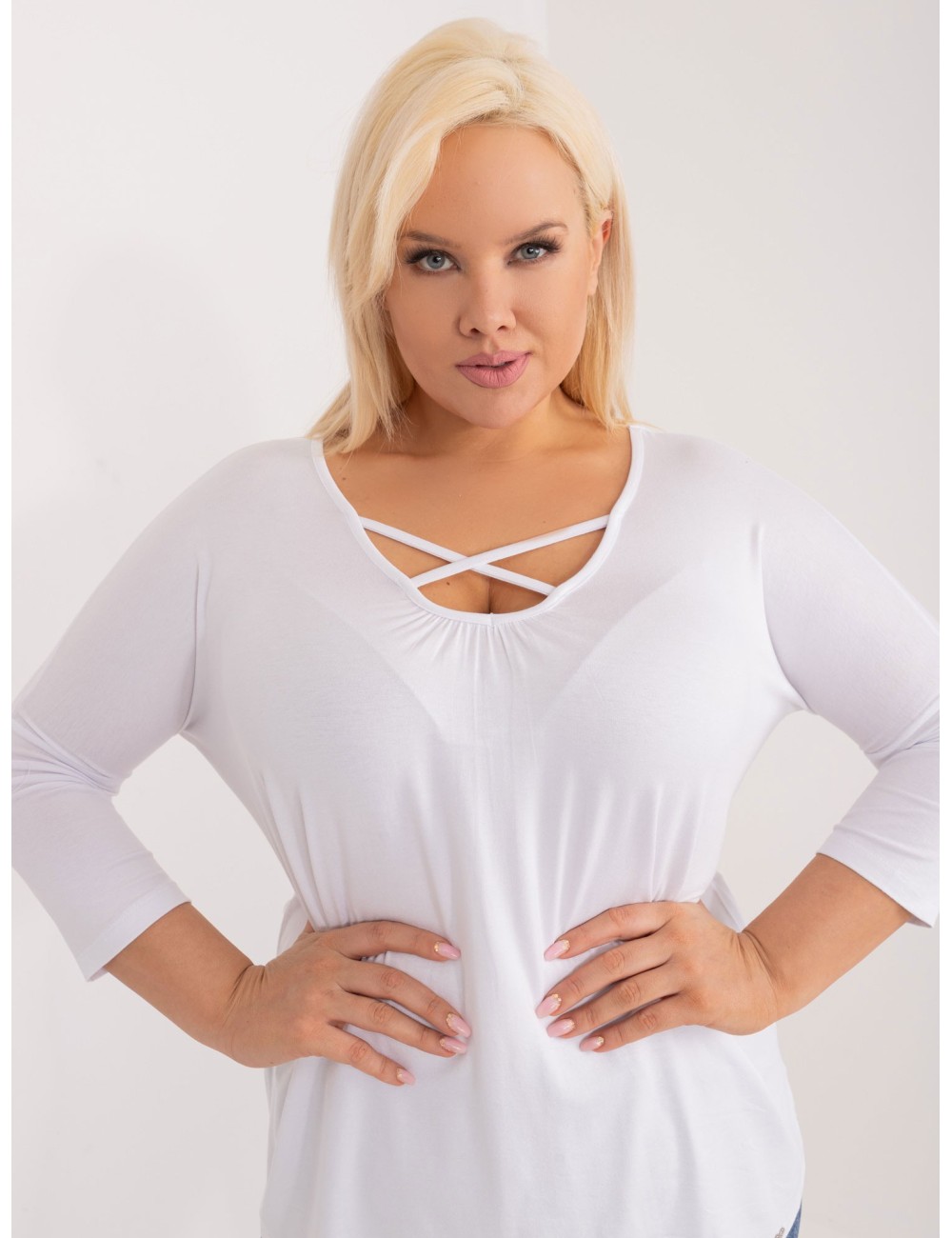 Wiskozowa bluzka plus size
