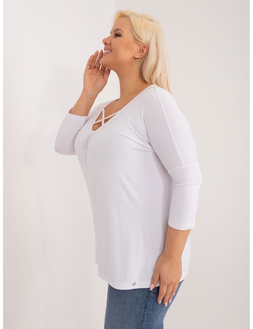 Wiskozowa bluzka plus size