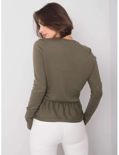 RUE PARIS sweter z dekoltem V