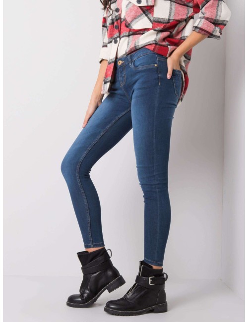 SUBLEVEL Niebieskie jeansowe rurki