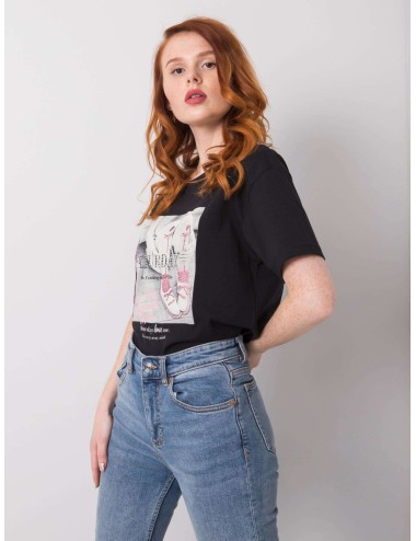 T-shirt damski z dżetami
