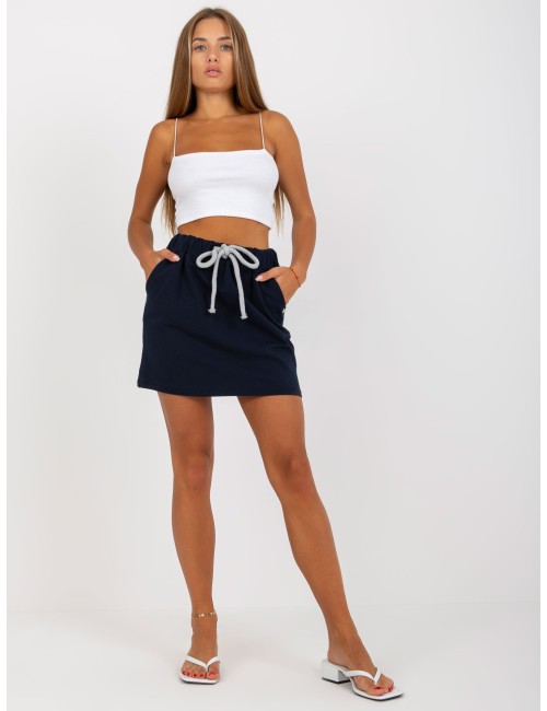 Dresowa mini spódnica basic z bawełny