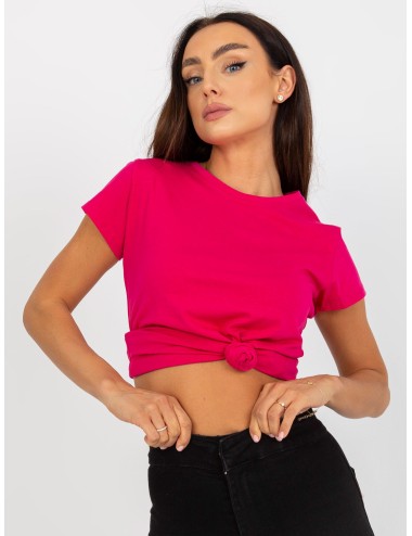 Damski t-shirt basic z okrągłym dekoltem