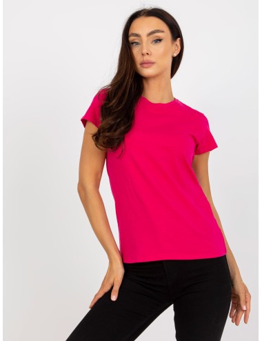 Damski t-shirt basic z okrągłym dekoltem