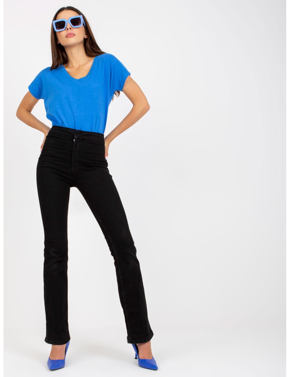 Damski t-shirt basic bawełniany