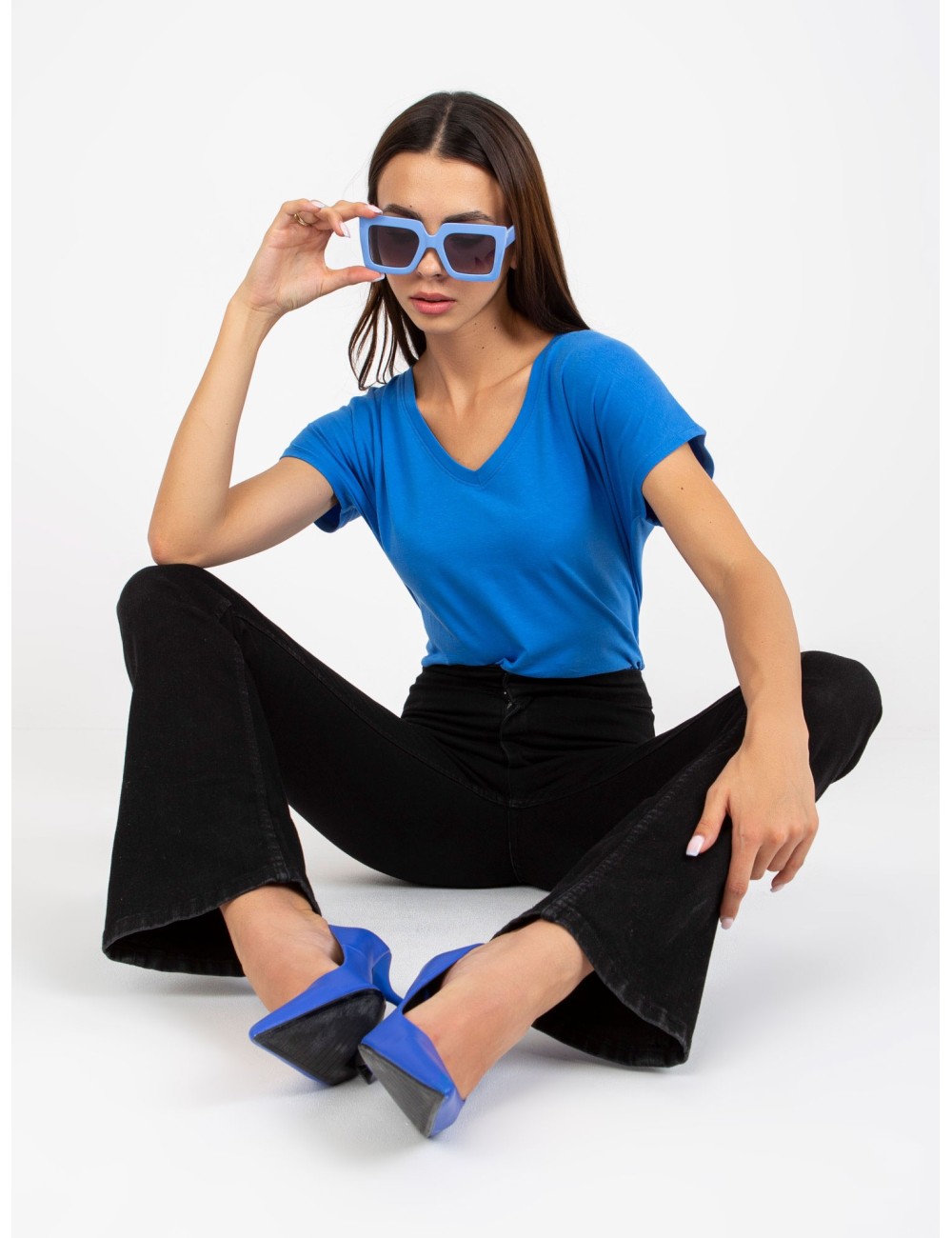Damski t-shirt basic bawełniany