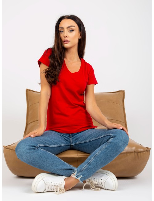 Damski t-shirt basic z krótkim rękawem