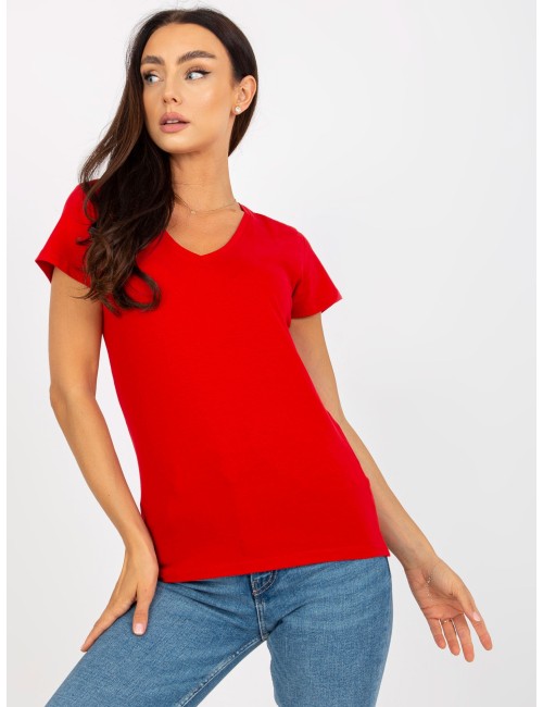 Damski t-shirt basic z krótkim rękawem