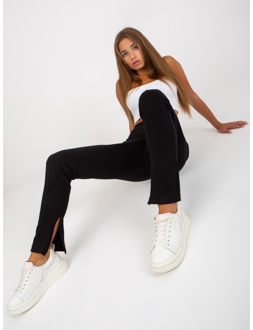 Legginsy basic z rozcięciem RUE PARIS