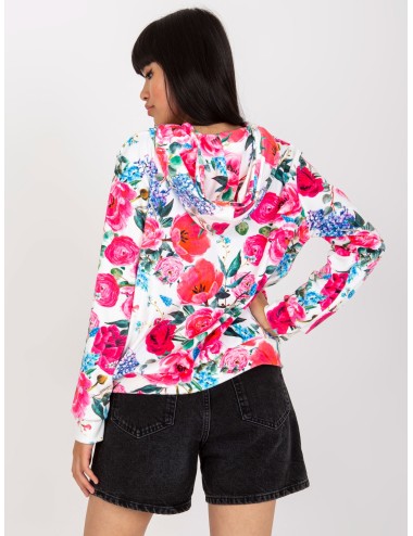 Welurowa bluza w kwiaty RUE PARIS