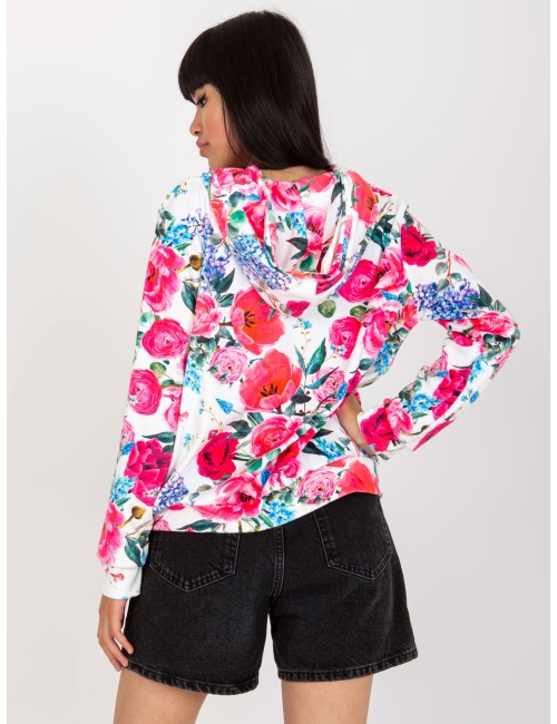 Welurowa bluza w kwiaty RUE PARIS
