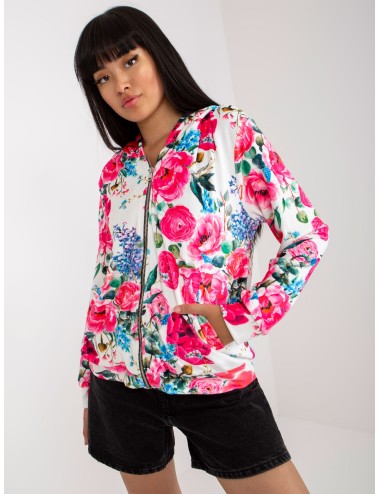 Welurowa bluza w kwiaty RUE PARIS
