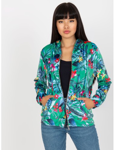 Welurowa bluza z nadrukiem RUE PARIS