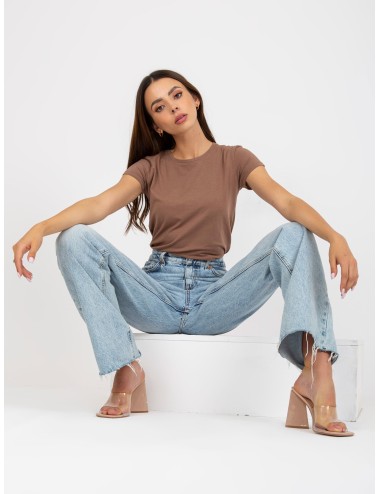 T-shirt basic z okrągłym dekoltem