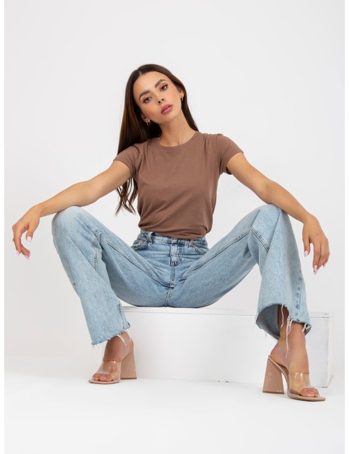 T-shirt basic z okrągłym dekoltem
