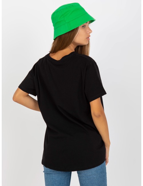 Asymetryczny t-shirt basic z bawełny