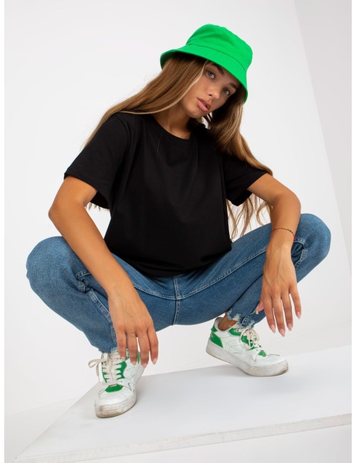 Asymetryczny t-shirt basic z bawełny