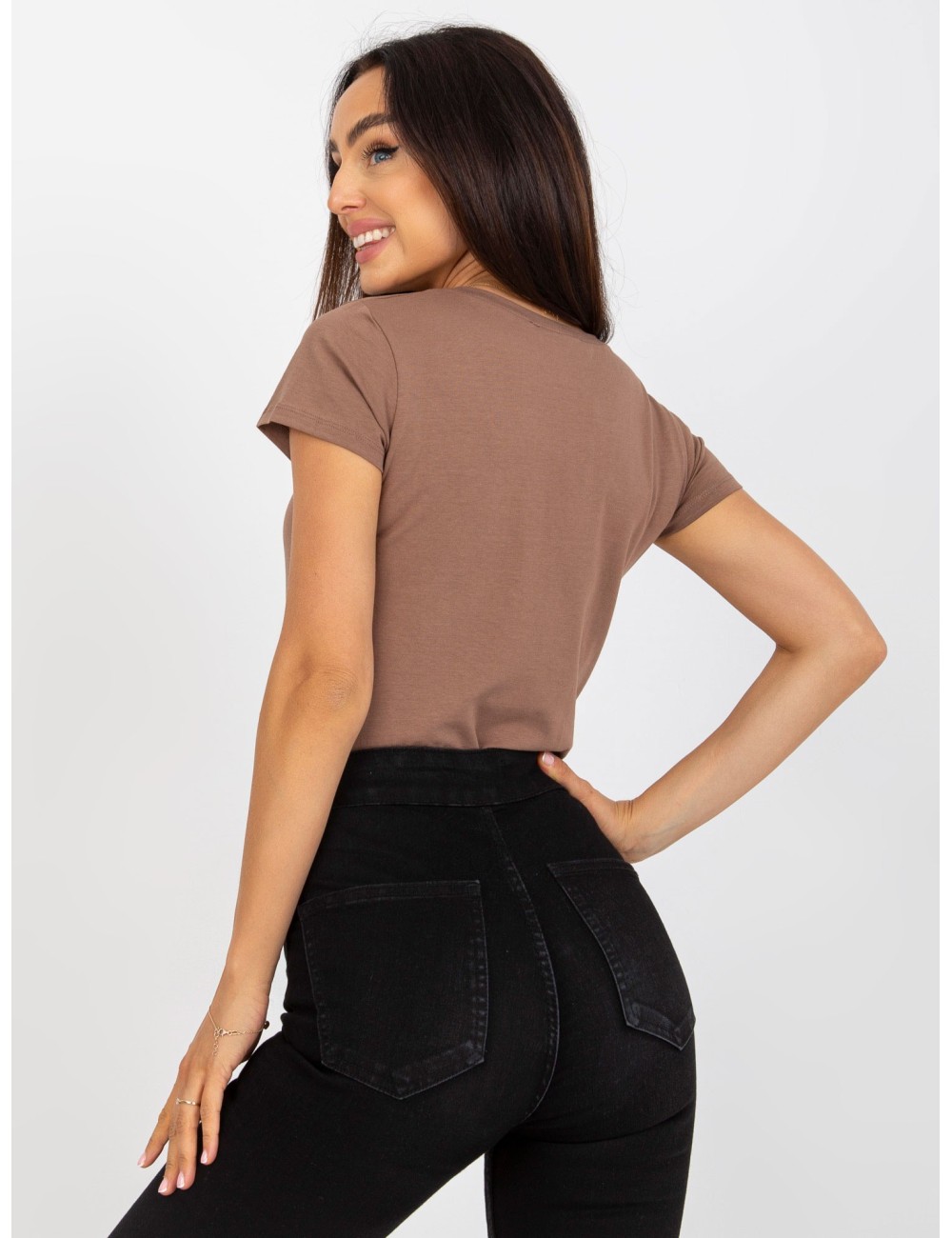Damski t-shirt basic z bawełny