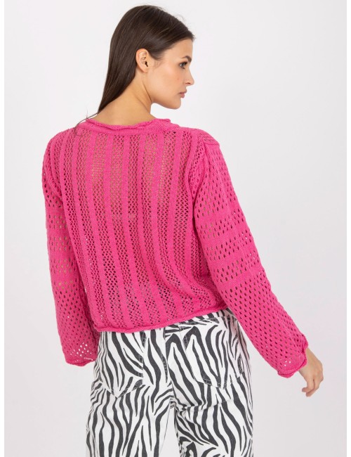 Sweter-LC-SW-0228.21P-ciemny różowy