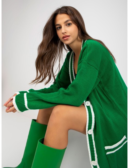 Sweter rozpinany z kieszeniami RUE PARIS