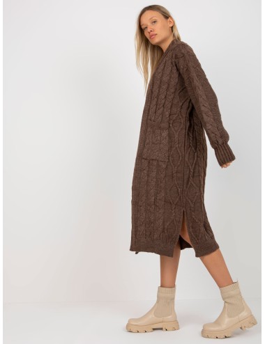 Maxi kardigan z kieszeniami RUE PARIS