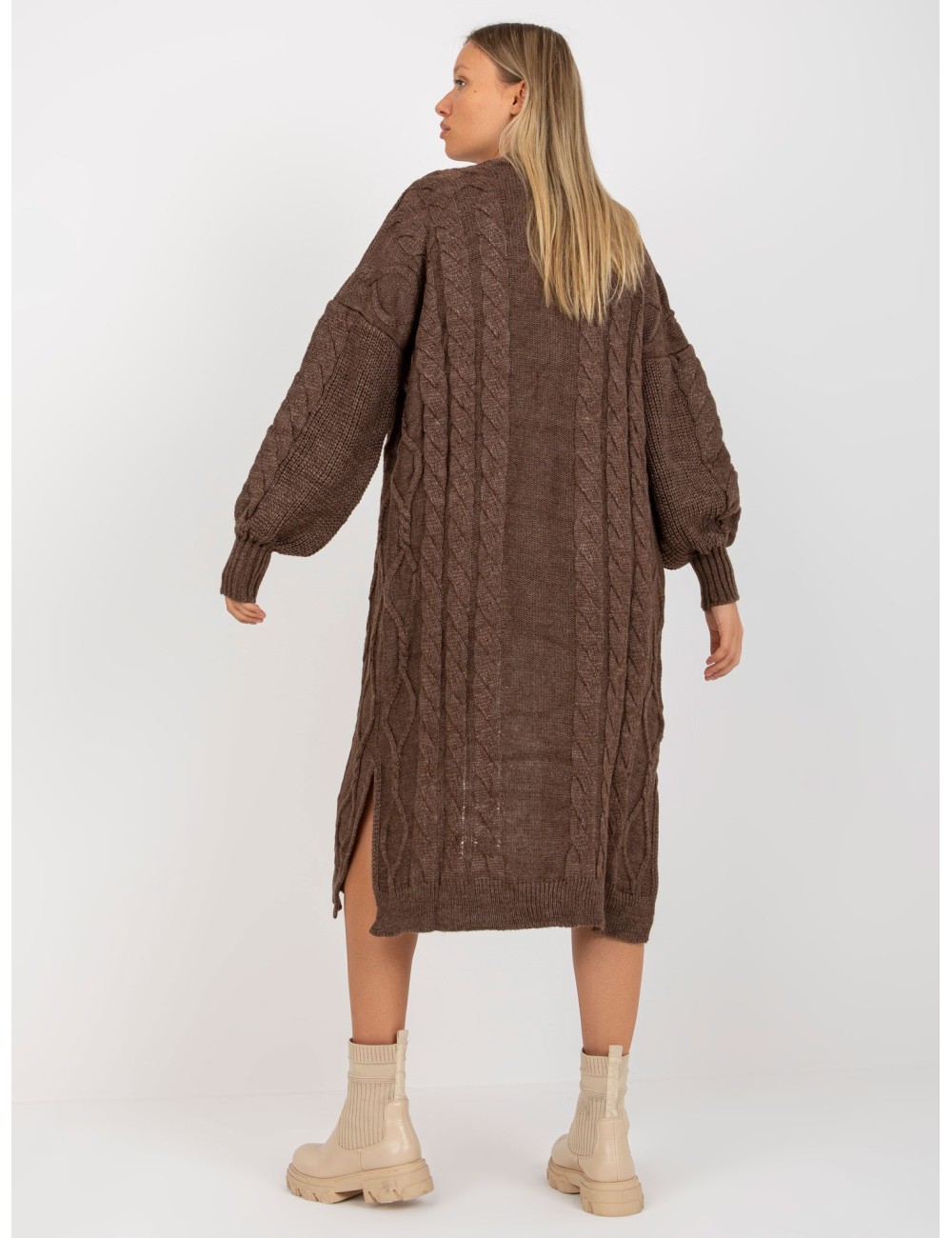 Maxi kardigan z kieszeniami RUE PARIS