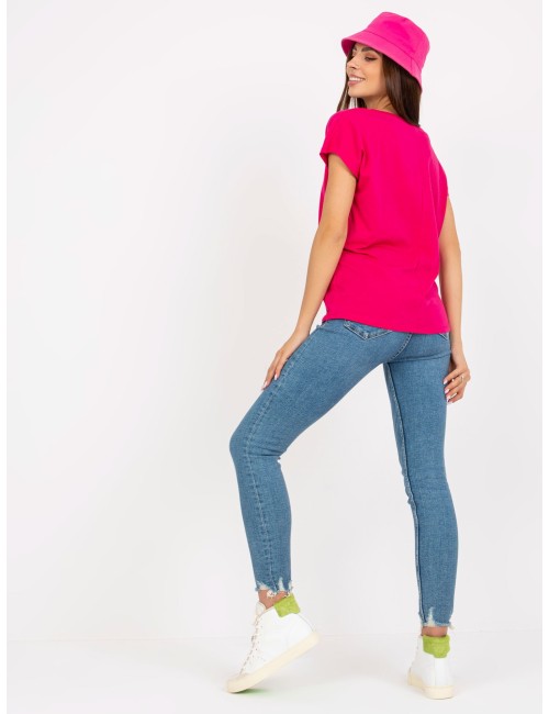 Damski t-shirt basic z bawełny
